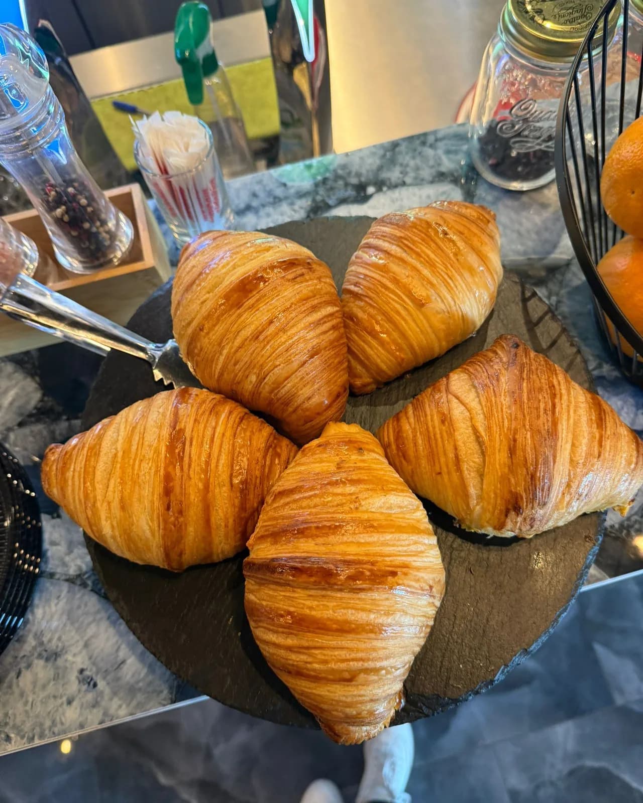 Pistachio Croissant — before