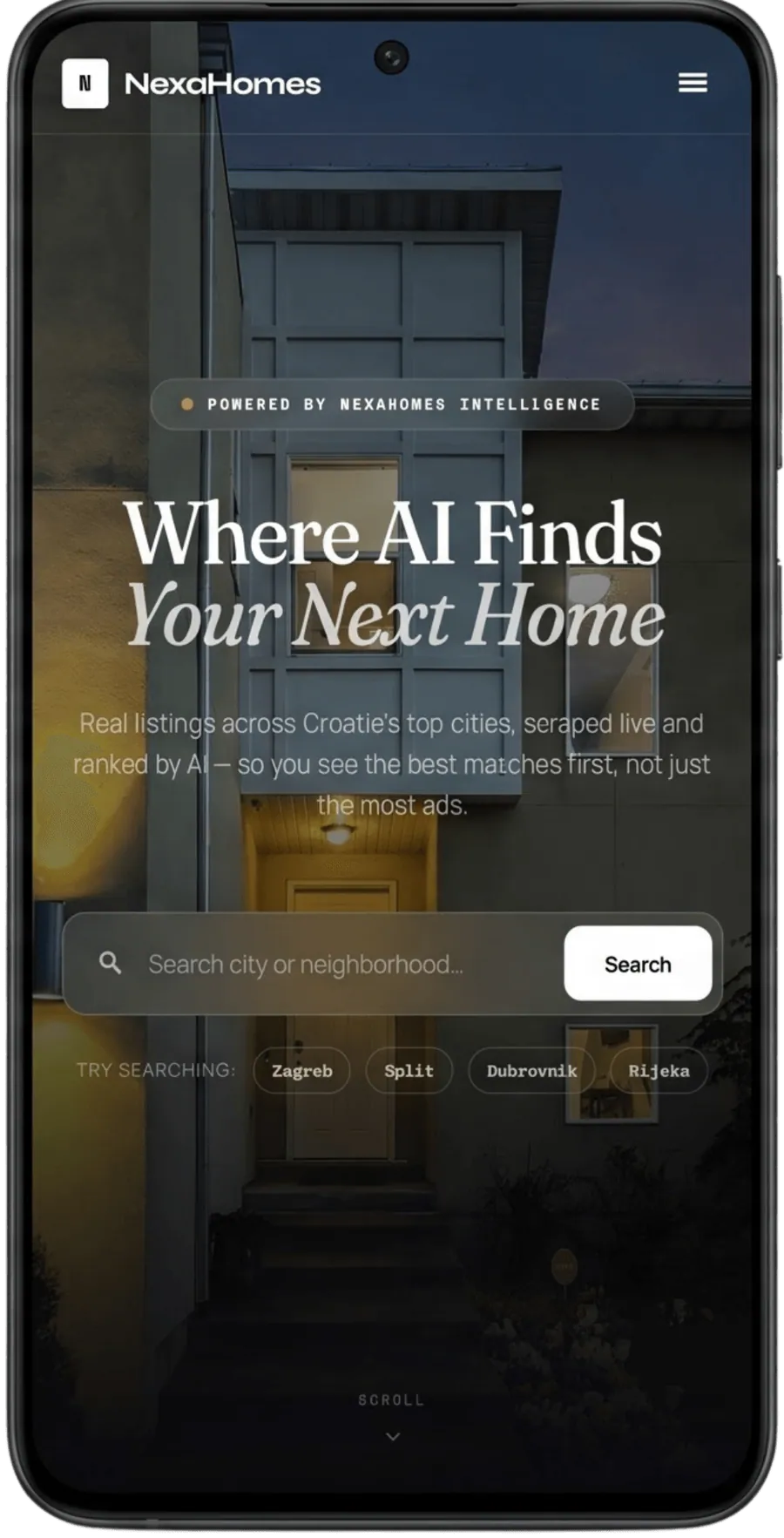 NexaHomes — mobile
