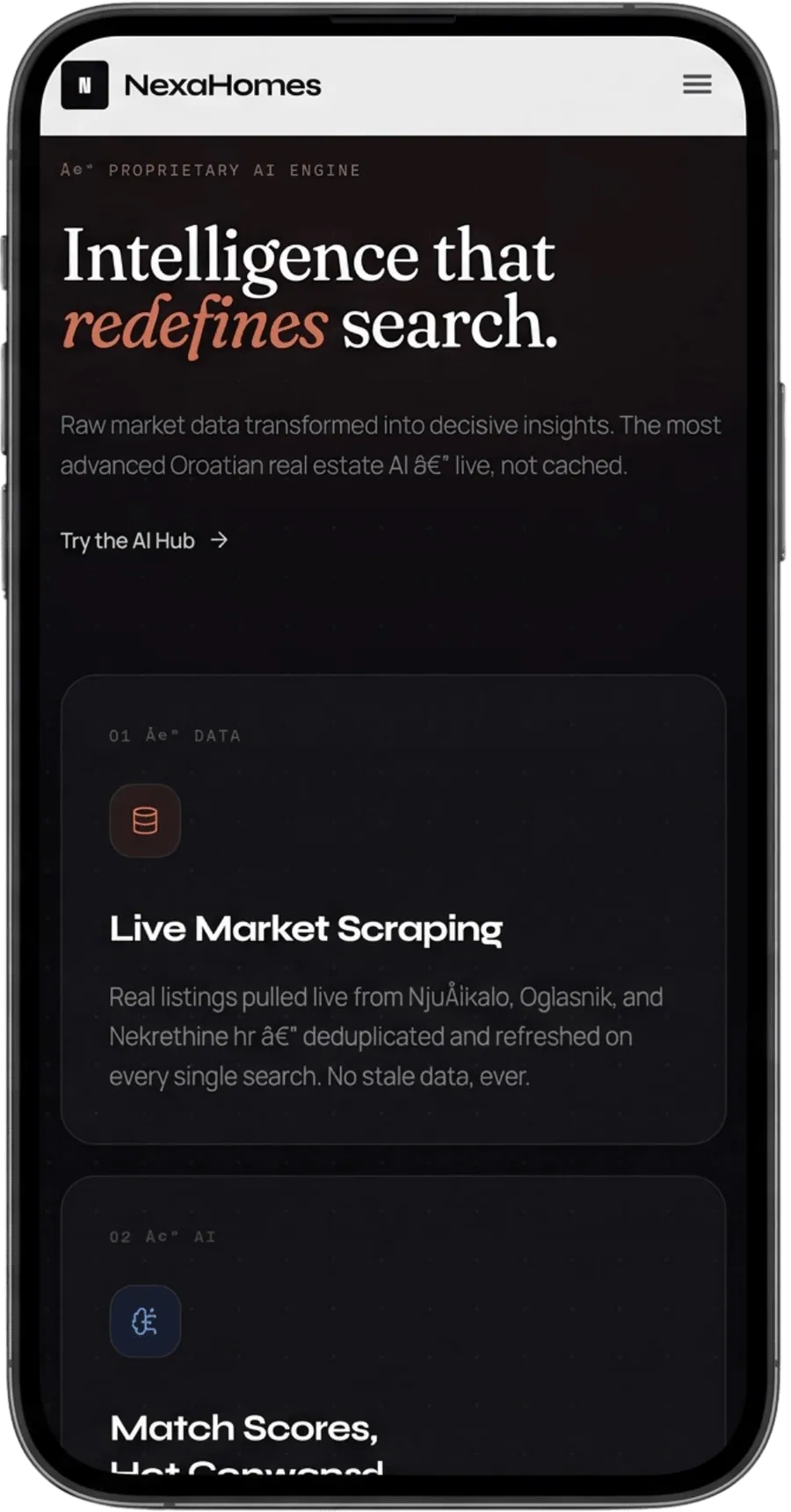 NexaHomes — AI find — describe it, we match it