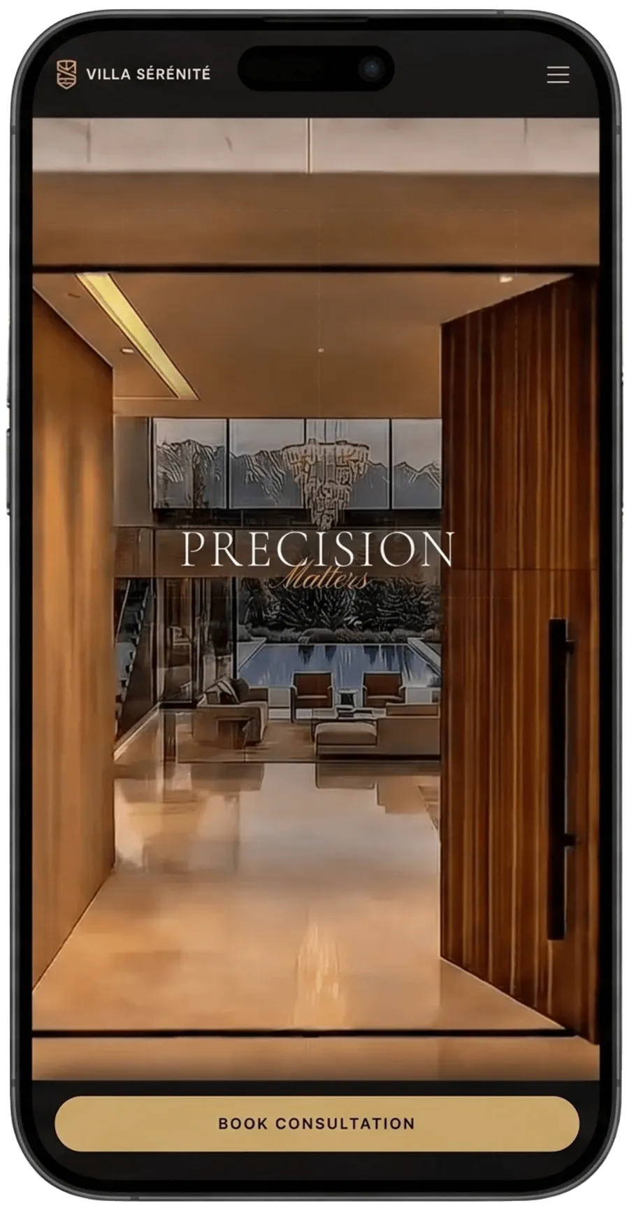 Villa Sérénité — 'Timeless Luxury' s prikvačenim gumbom Book Consultation